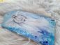 Preview: Engel auf Holzbrettchen gemalt * Winterengel * 12 x 22 x 1 cm